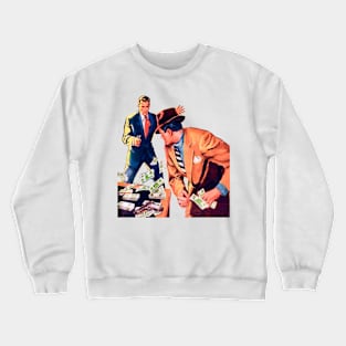 Retro Detective Buck Ryan Murder Mail 1960 Comic Crewneck Sweatshirt